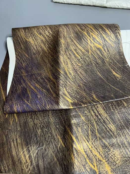 Okazja! Skóra ekologiczna malowana metalizowana