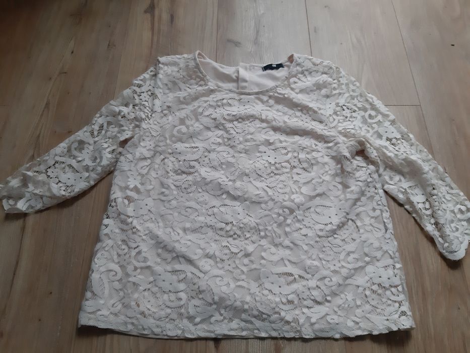 Bluzka koronka H&M r.S