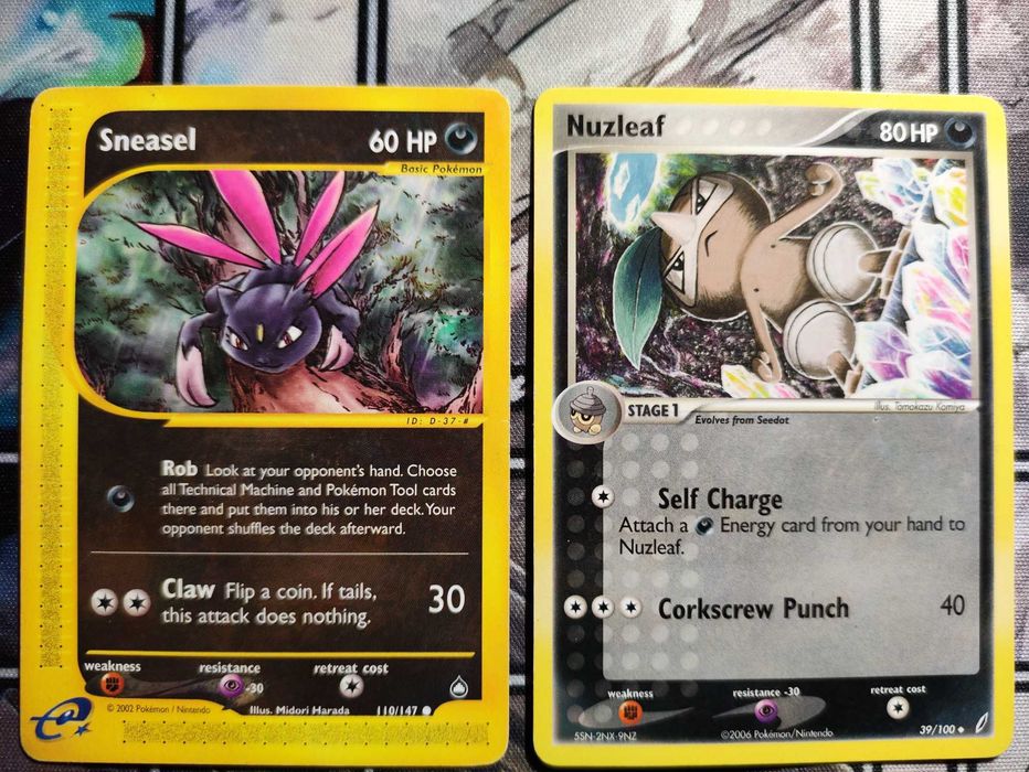 Cartas pokemon 8 cartas darkness