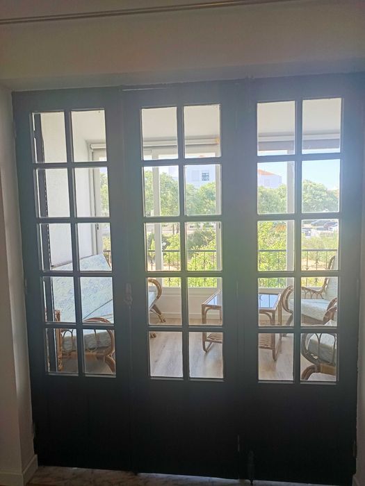 Conjunto de portas (2 conjuntos de 2 e 1 conjunto de 3)