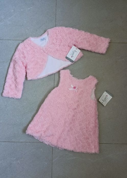 Sukienka + bolerko komplet roczek rozm 86