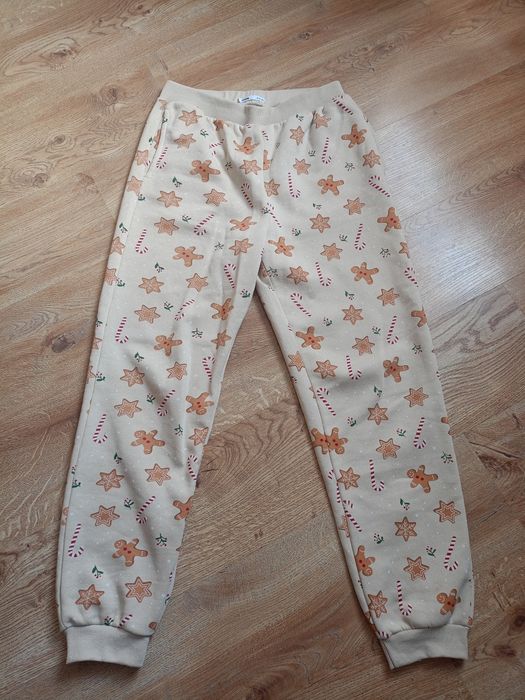 Spodnie dresowe świąteczne pierniczki Sinsay M damskie