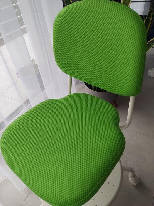 Ikea krzesło obrotowe Vimund zielone regulacja wysokości