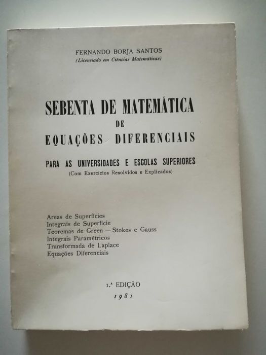 livro - Sebenta de matemática de equações diferenciais