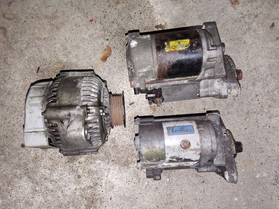 Toyota supra mk3 alternador e dois motores de arranque