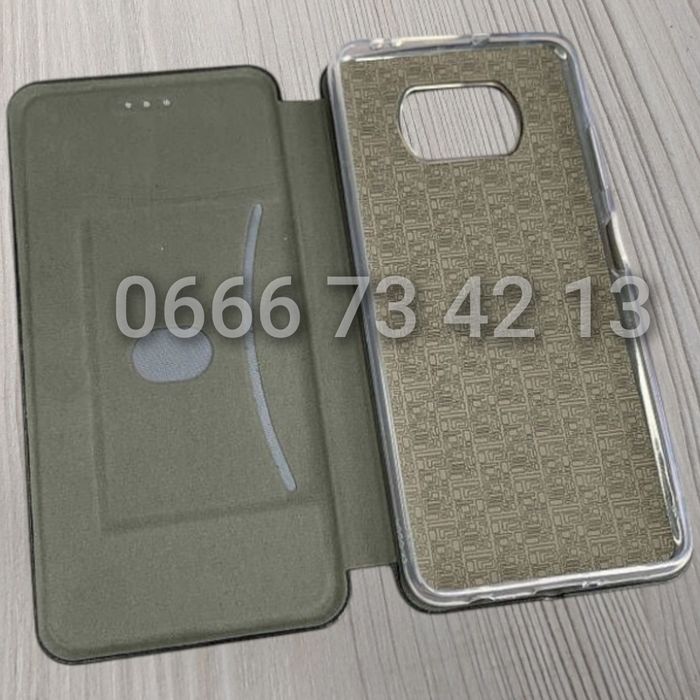 Чохол книжка на Xiaomi Poco X3 NFC Pro чохол книжка шкіряний під карту