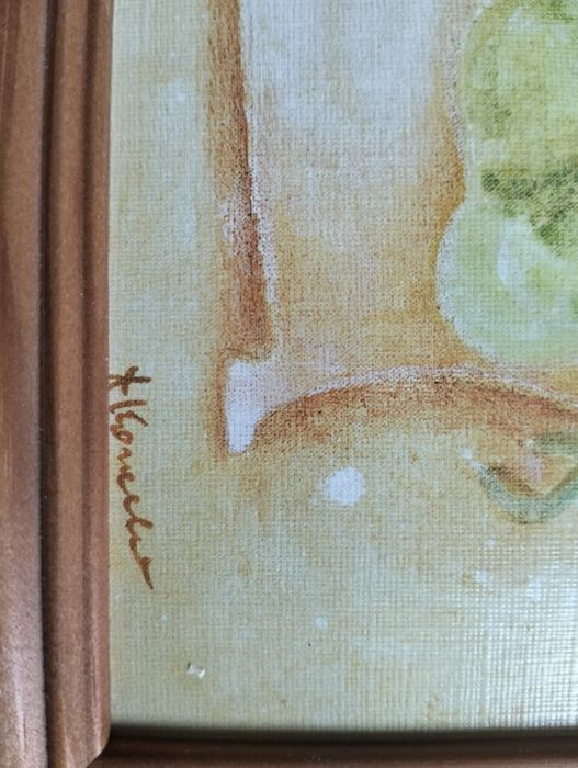 Obrazy malowane kwiaty.