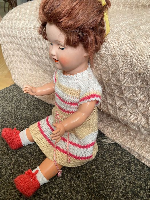 Винтажна Німецька лялька,кукла 50 роки папьє маше