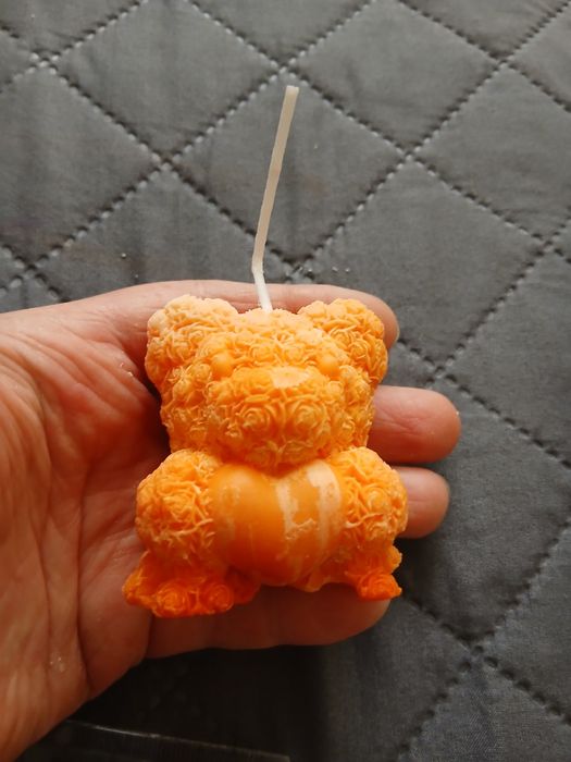 Ozdobna świeca handmade