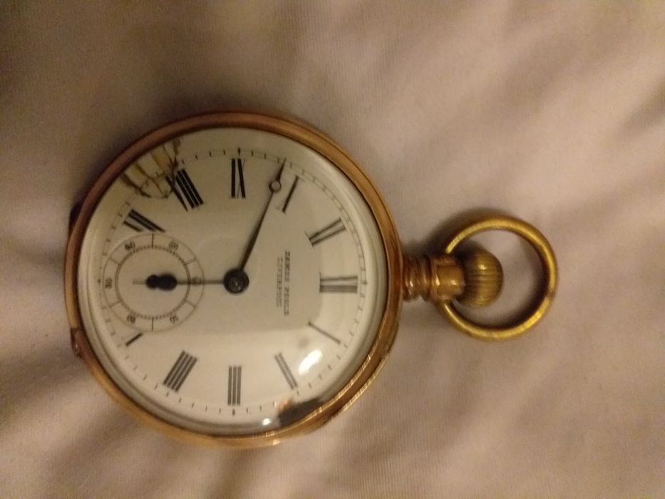 Relógio de bolso james pool liverpool