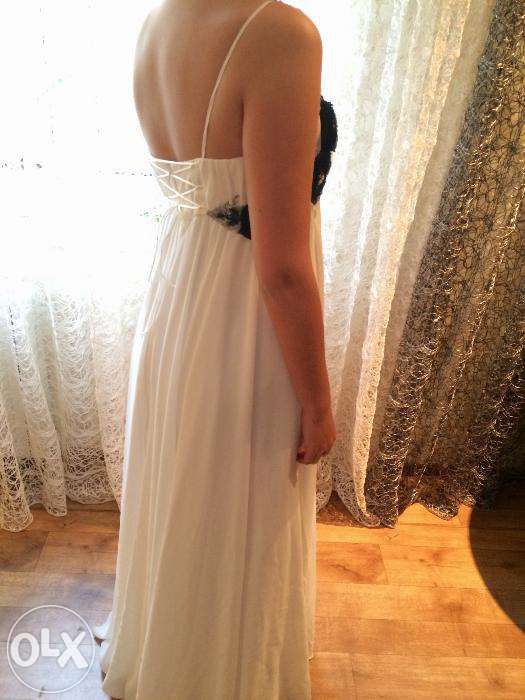 Выпускное платье с камнями Swarovski