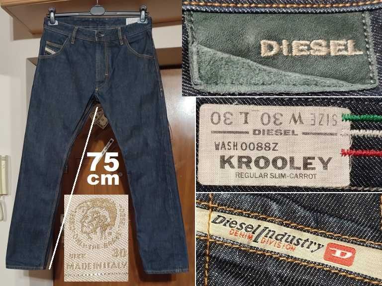 spodnie męskie jeans DIESEL KROOLEY regular W30 L30 pas 81 82 83