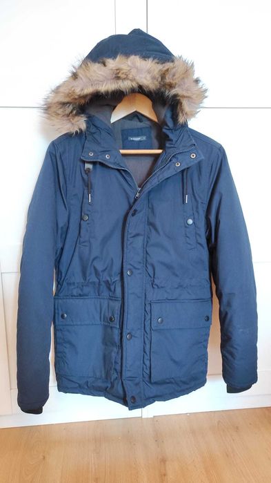Kurtka zimowa granatowa S jak nowa