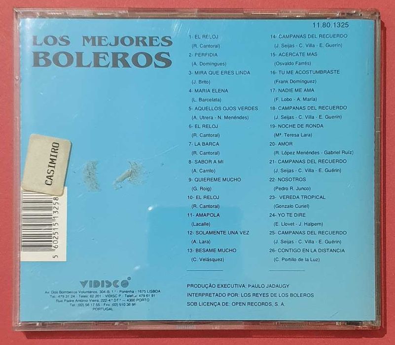 CD - Los Mejores Boleros