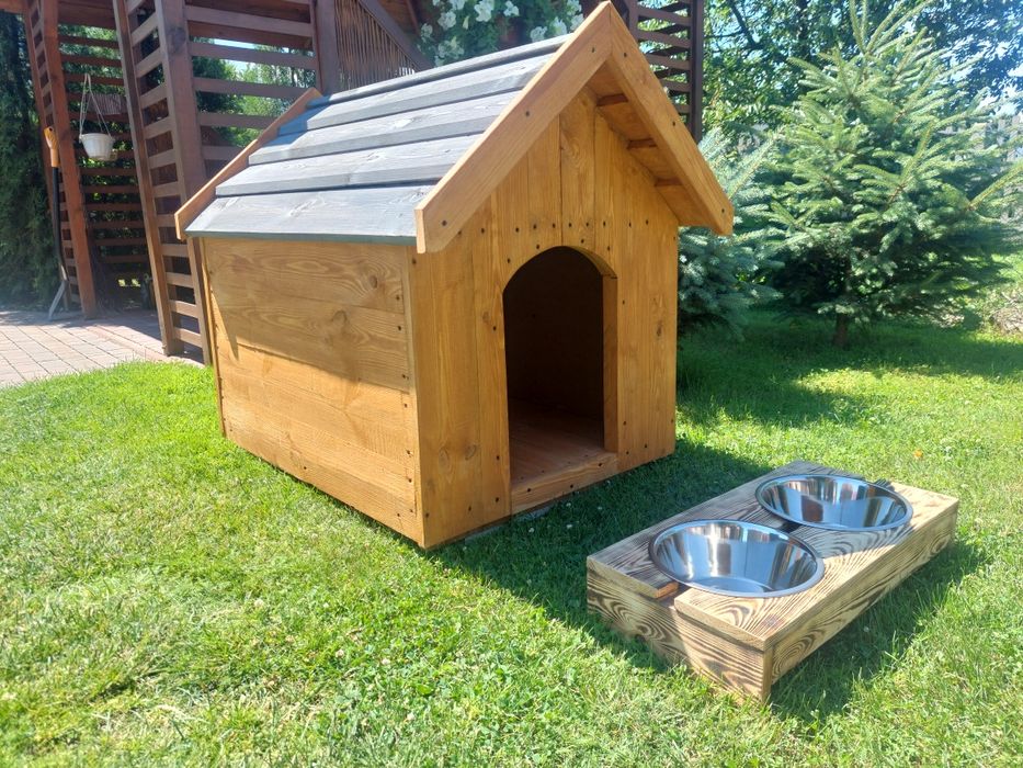 Buda budy dla psa z desek heblowanych solidne