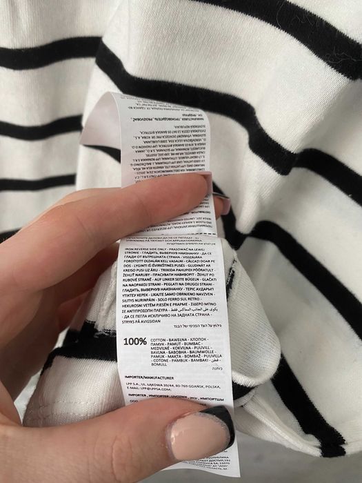 Bluzka Sinsay w biało-czarne paski XS