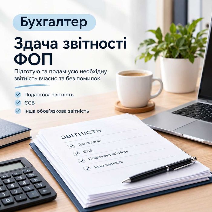 Бухгалтер | Здача квартальної звітності ФОП