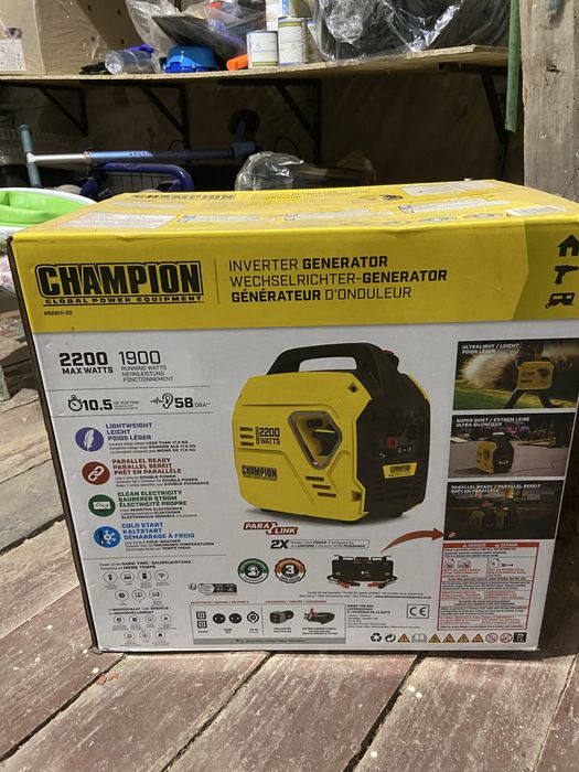 Генератор Инверторный Champion 2,2 кВт. Новый.