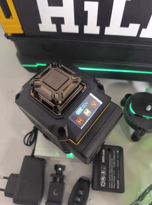 Лазерный уровень нивелир 16 линий 4d 2 акб  лазерний рівень нівелір