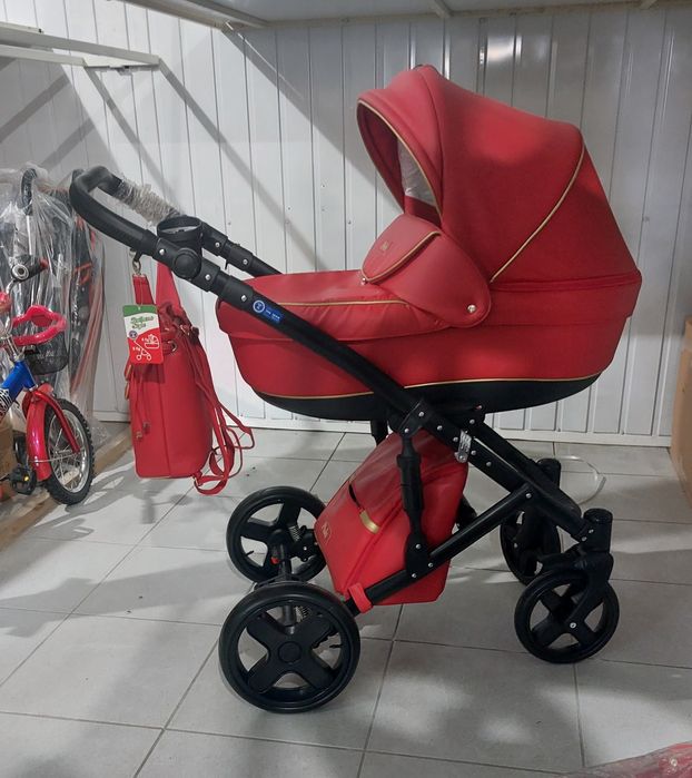 Коляска 2 в 1  в экошкірі