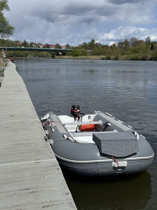 Ponton Proscan Marine Kraken 400, mercury 5hp, przyczepa Lorries