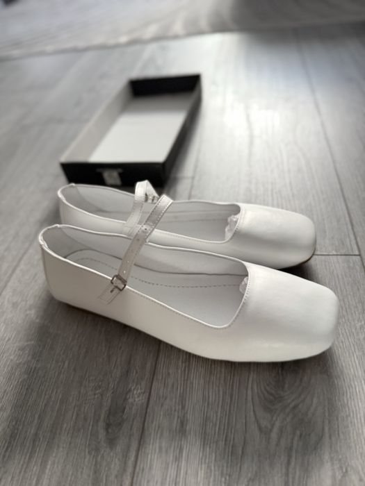 Туфлі мері джейн Otto8.shoes білі шкіра 41 (25.5 см)
