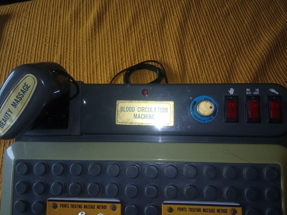 Máquina de massagens e circulação sanguínea