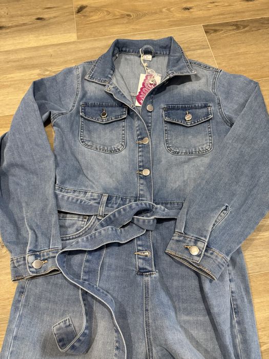 Kombinezon damski jeansowy