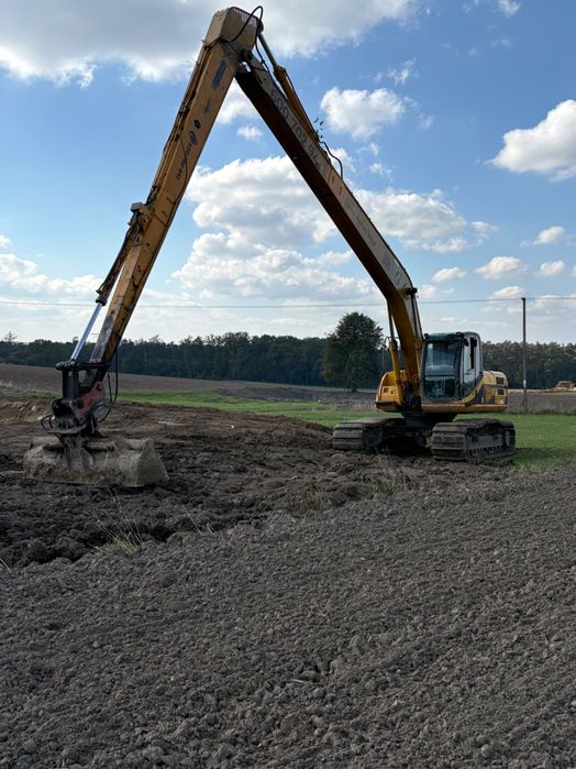 Kopanie stawów / Koparki LONG / odmulanie czyszczenie stawów