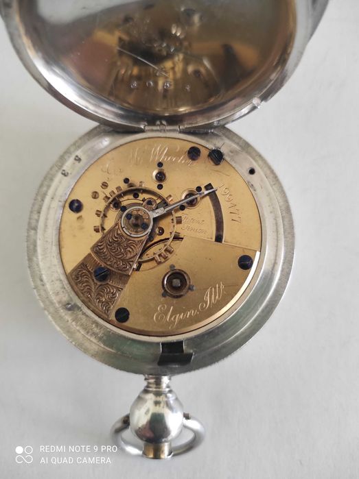Zegarek kieszonkowy Elgin - Wheeler - 1872 rok
