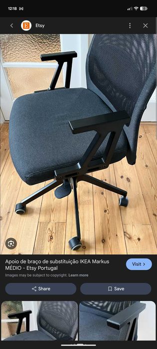 Apoios de braço para cadeira IKEA