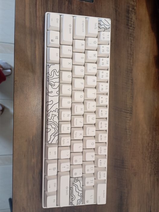 Teclado Gaming ROYAL KLUDGE RK61 (USB - Layout Inglês - Branco)