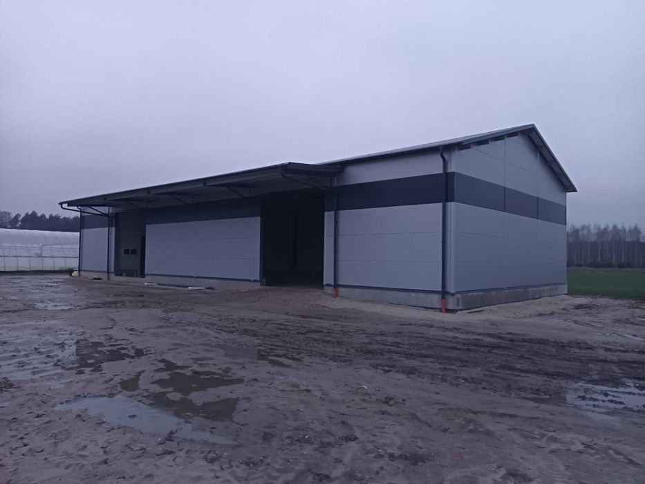 Garaż ocieplany z płyty pir wiata budynek gospodarczy magazyn hala
