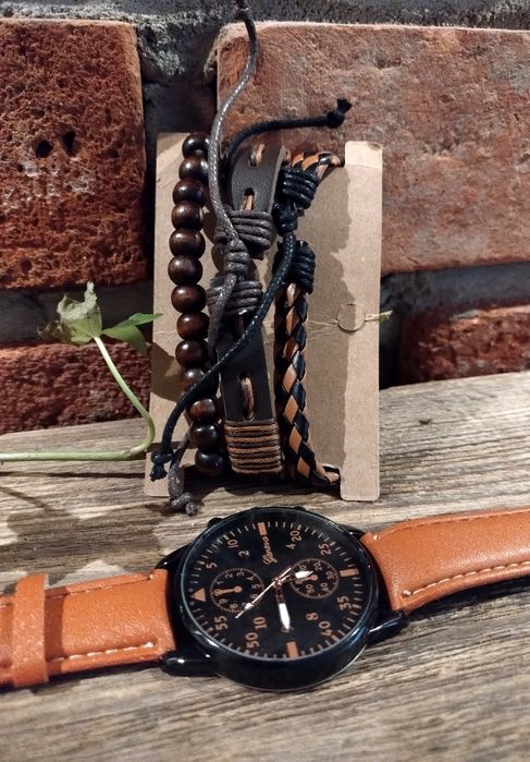 Zegarek + 3 bransoletki