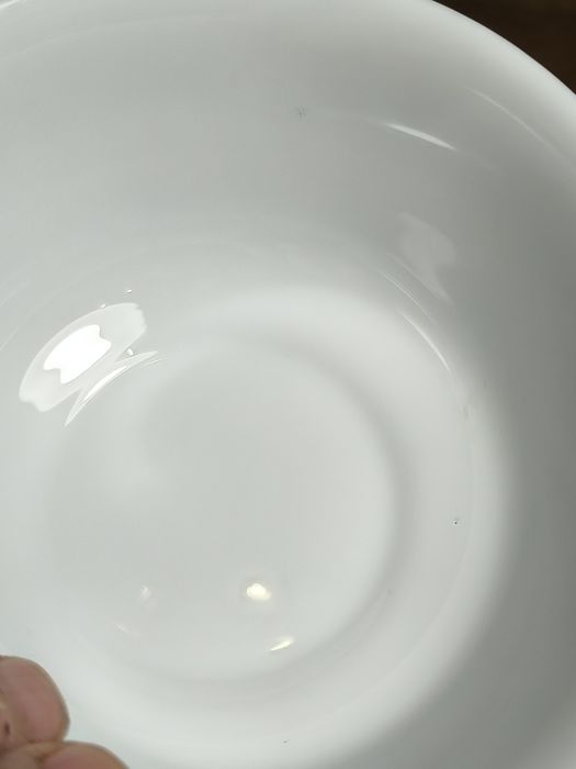 Miseczka deserowa z błękitnym wzorem retro 60