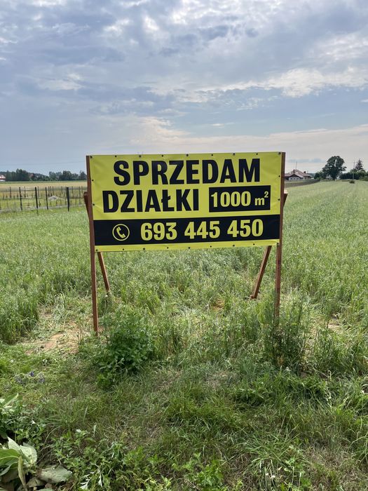 Działki na sprdedaż 1000 m2 z WZ