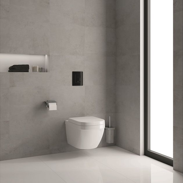 Инсталляция GROHE Rapid SL 3в1 , 388400WG1 с черной кнопкой креплением