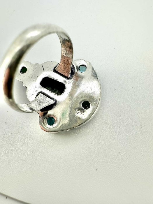 Pierścionek kamień naturalny
larimar, kyanit, topaz. Próba 925