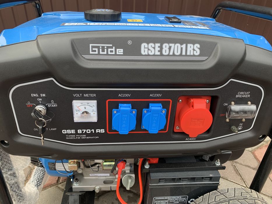 Бензиновий генератор Gude GSE 8701 RS