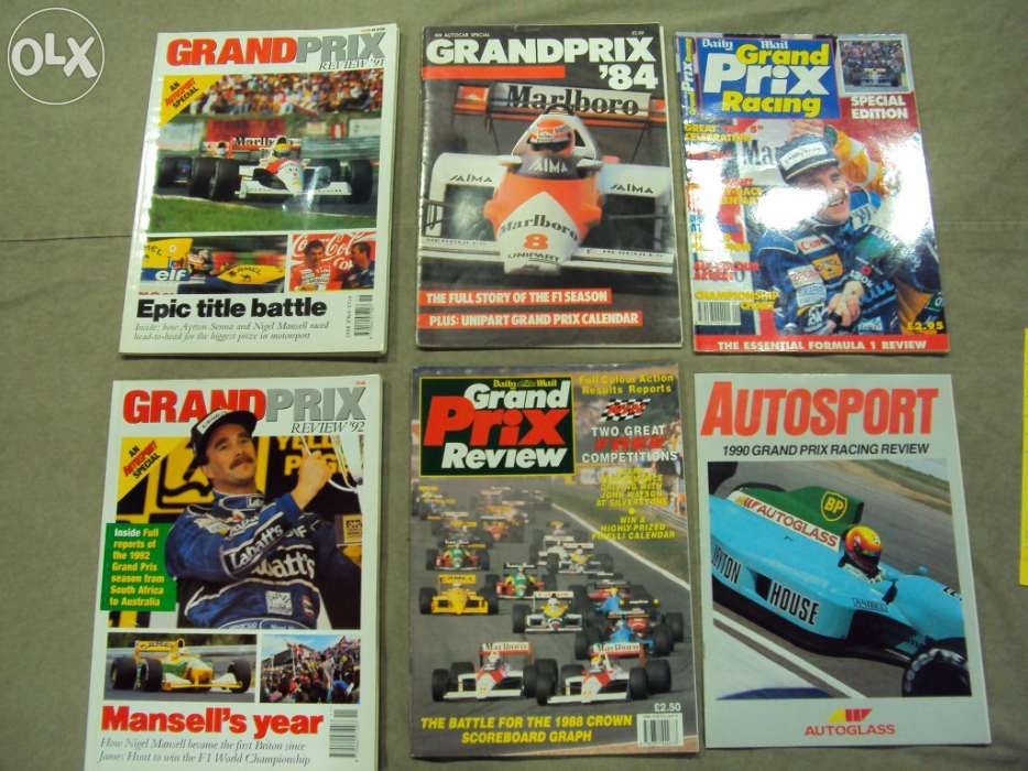 12 Revistas e livros F1 / Formula 1