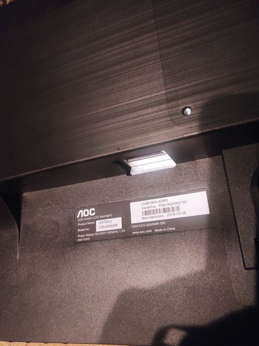 Monitor 21'' 1920x1080 Hdmi,DVI,D-sub ,model 238LM00008