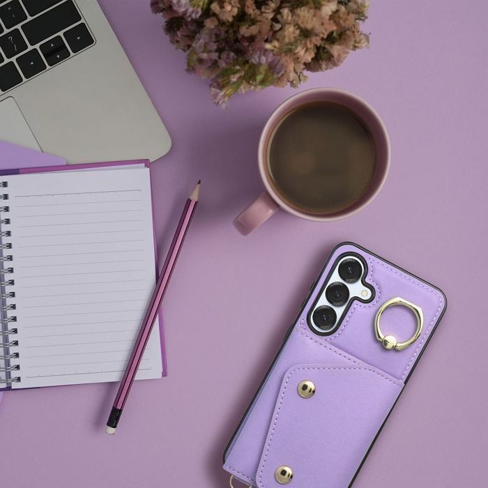 Futerał portfel WONDER dla SAMSUNG A56 5G liliowy