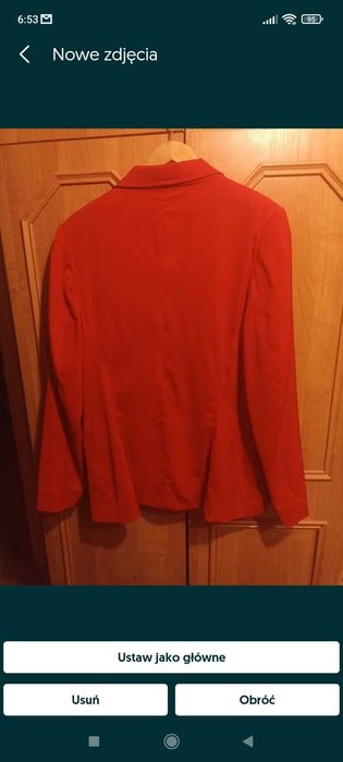 Marynarka damska czerwona r. XXXL