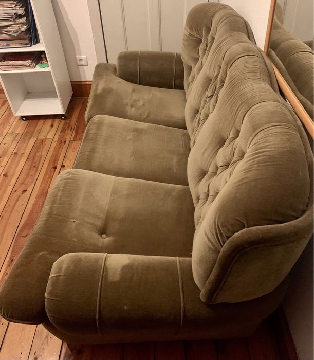 Sofá cama de três lugares