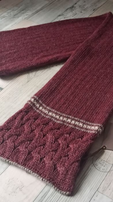 Шикарный теплый  шарф из беби альпака