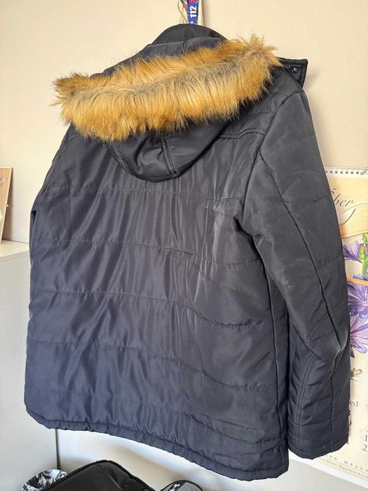 Kurtka zimowa Vernet (Cybina) - kaptur odpinany GRANATOWA - rozm 52