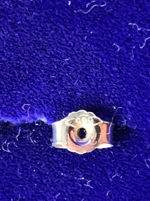 KOLCZYK z BRYLANTAMI  białe złota próba 585 !!!