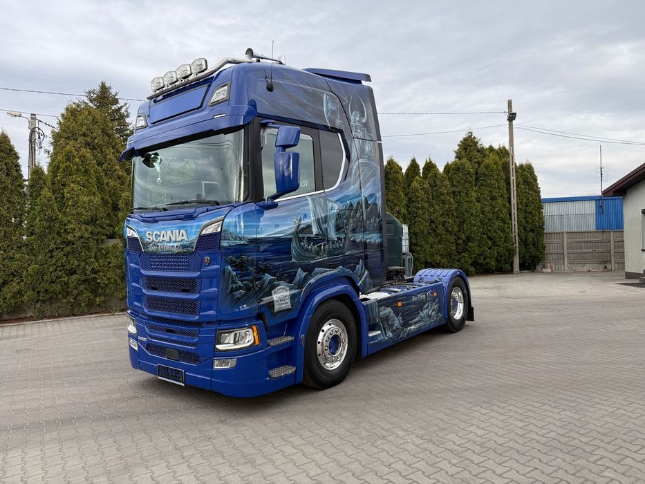 Scania S 500  S 500, rury, skóry, ledy, alufelgi, AirBag, kompresor