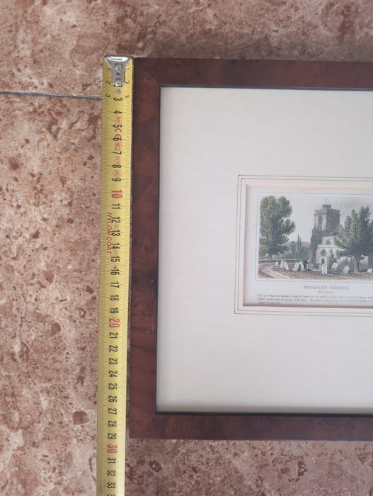 Gravura 1850 da igreja Anglicana Hornsey