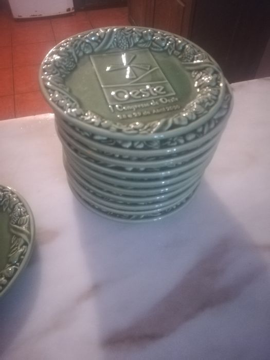 Conjunto de 10 Pires  Bordallo Pinheiro
